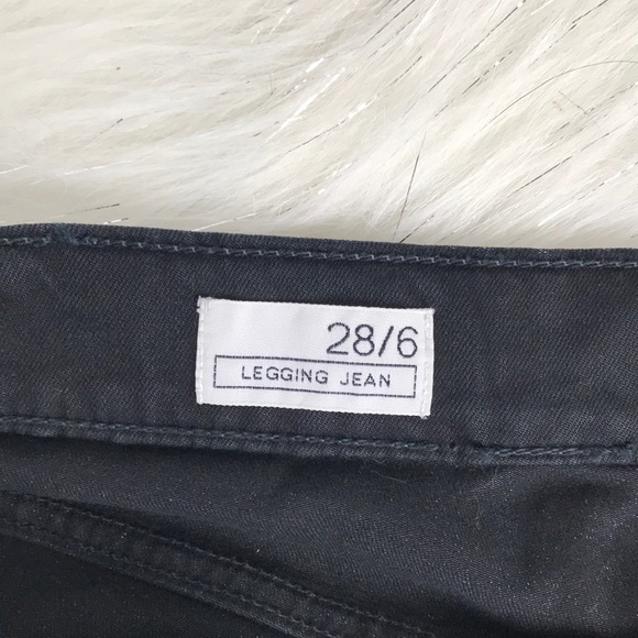 GAP ankle zip black jeggings size 28 - Picture 6 of 7